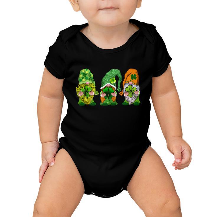 St Patricks Day St Patricks Day Gnome Irish Gnome Baby Onesie