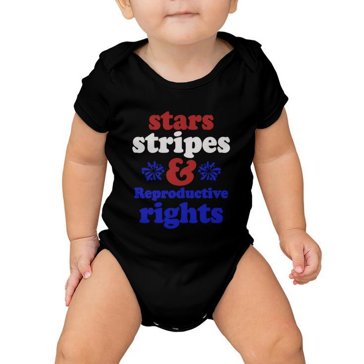 Stars Stripes Reproductive Rights Gift V6 Baby Onesie