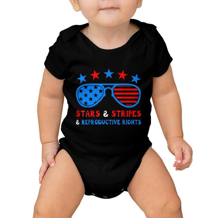 Stars Stripes Reproductive Rights Patriotic 4Th Of July V3 Baby Onesie