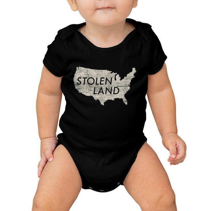 Stolen Land Native American Indigenous Tshirt Baby Onesie