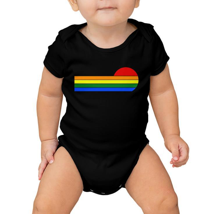Sunset Lgbt Gay Pride Lesbian Bisexual Ally Quote Baby Onesie