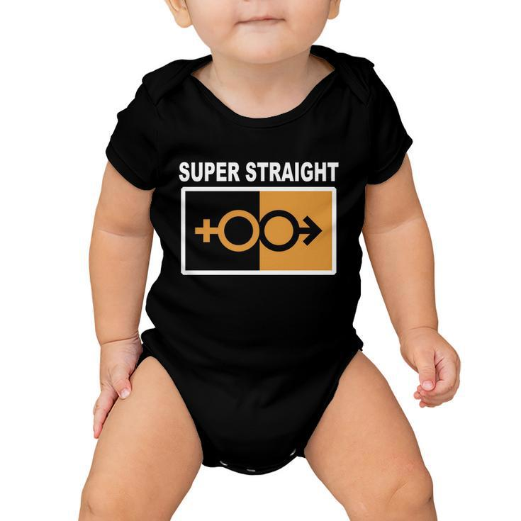 Super Straight Pride Bar Style Baby Onesie