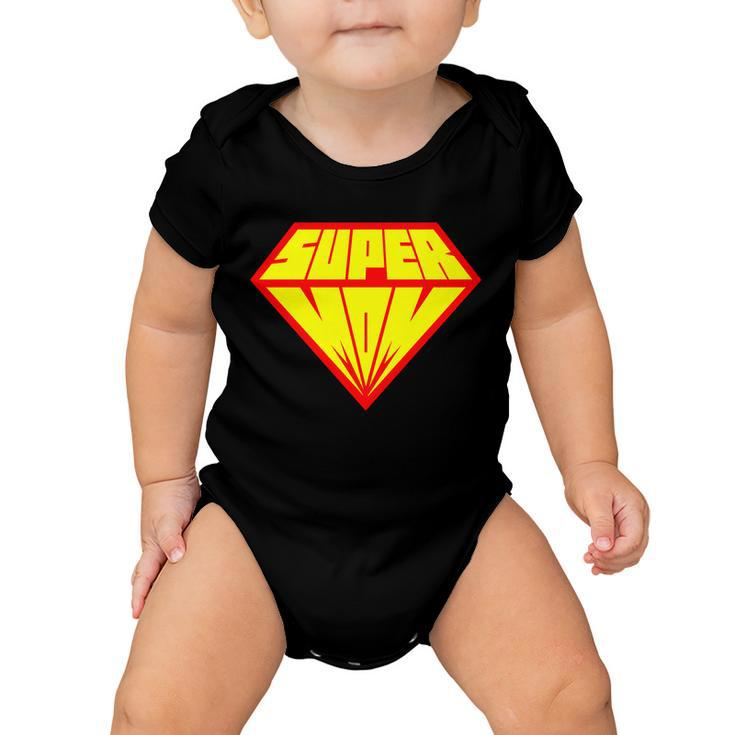 Supermom Super Mom Crest Tshirt Baby Onesie