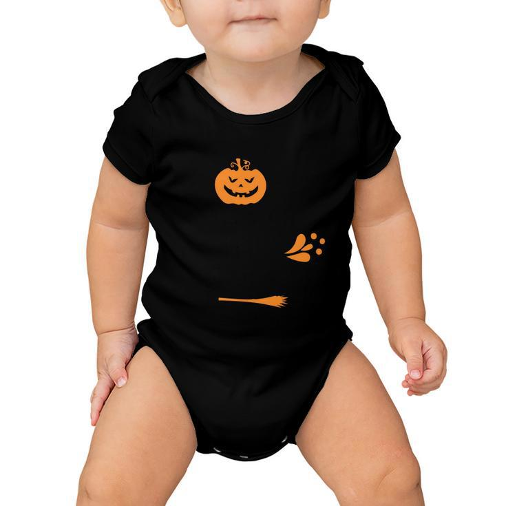 Sweet Ana Spooky Pumpkin Halloween Quote Baby Onesie