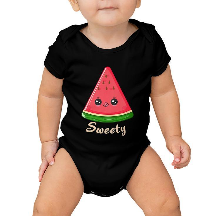 Sweety Watermelon Slice Melon Funny Summer Baby Onesie