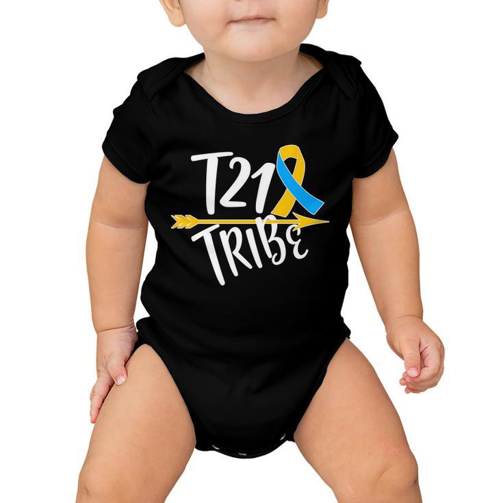 T21 Tribe - Down Syndrome Awareness Tshirt Baby Onesie