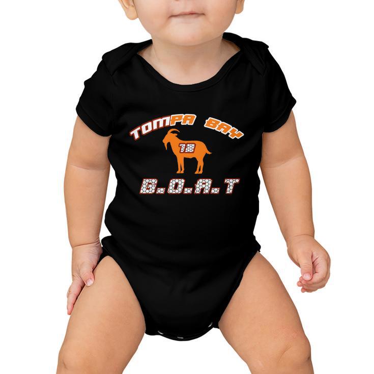 Tamp Bay Football Goat Brady 18 Tshirt Baby Onesie