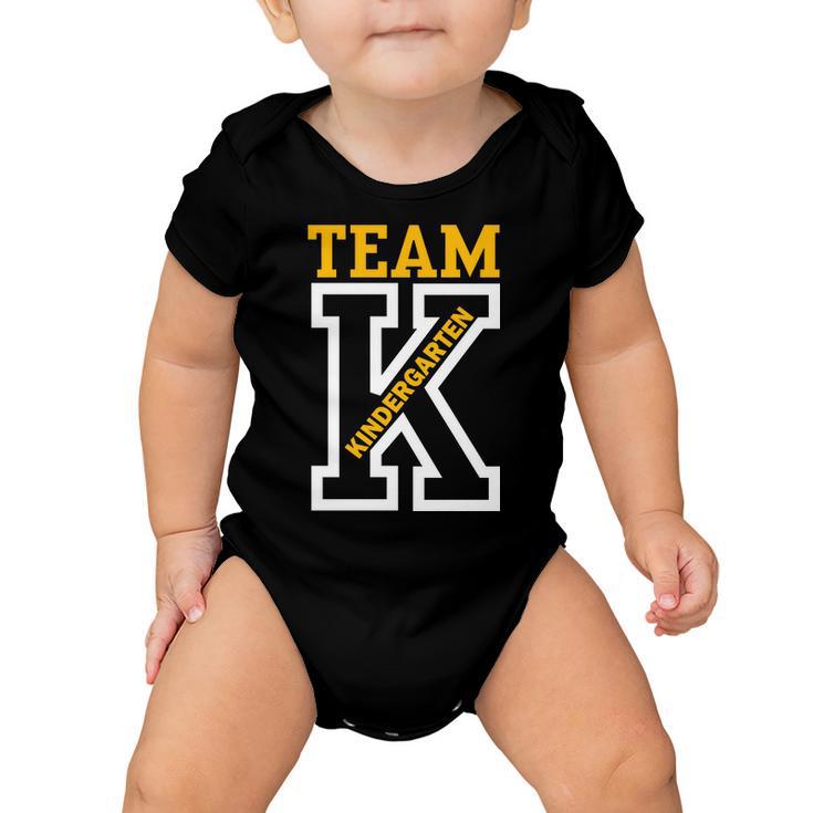 Team Kindergarten Teacher Logo Tshirt Baby Onesie