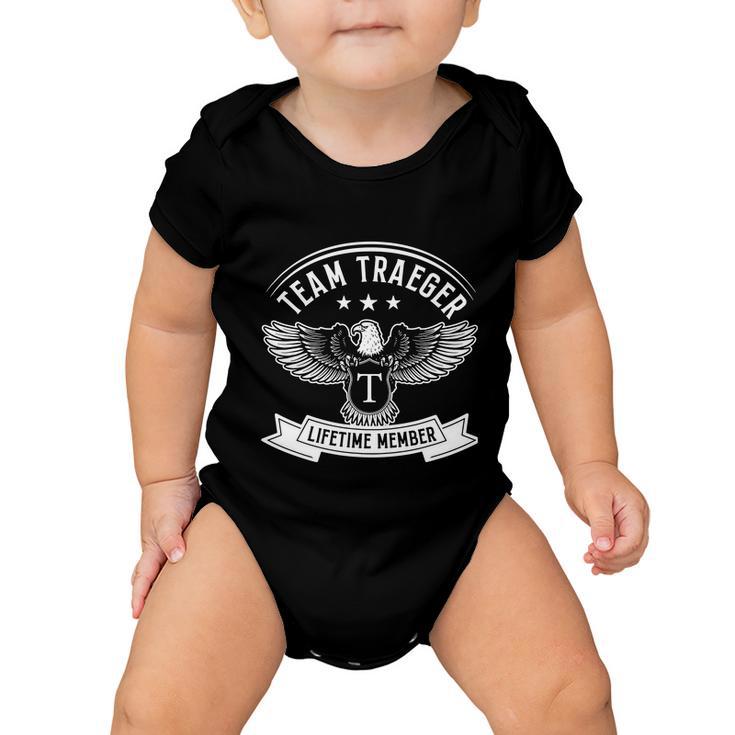 Team Traegers Proud Of Member Family Vintage Tshirt Baby Onesie