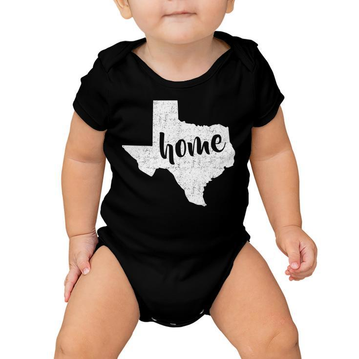 Texas Home State Baby Onesie
