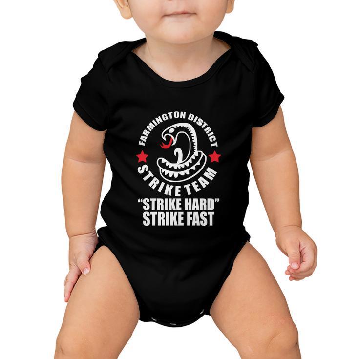 The Shield Inspired Farmington District Baby Onesie