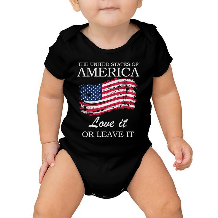 The Usa Love It Or Leave It Baby Onesie