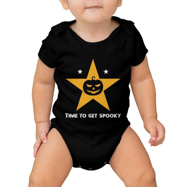 Time To Get Spooky Halloween Quote Baby Onesie