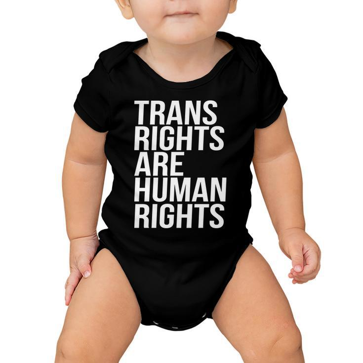 Transgender Trans Rights Are Human Rights V2 Baby Onesie