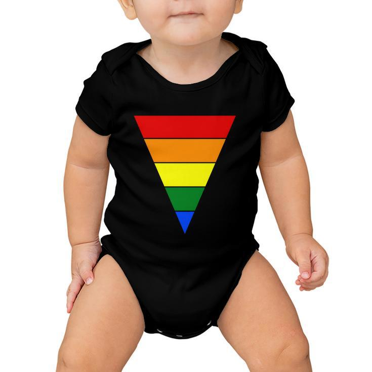 Triangular Lgbt Gay Pride Lesbian Bisexual Ally Quote V2 Baby Onesie