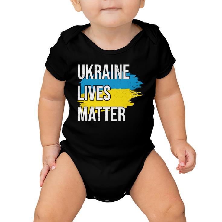 Ukraine Lives Matter Tshirt Baby Onesie