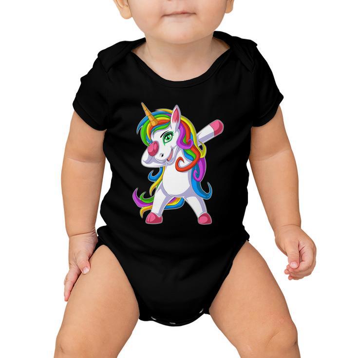 Unicorn Dabbing V2 Baby Onesie