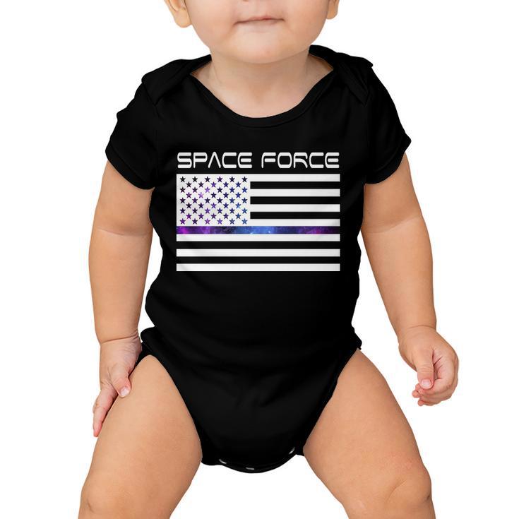 Us Space Force Flag Baby Onesie