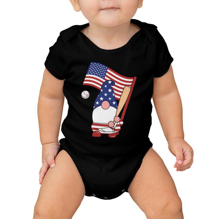 Usa Flag Gnome Graphic 4Th Of July Plus Size Shirt Baby Onesie