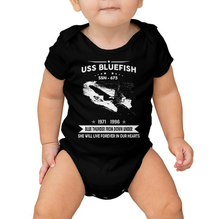 Uss Bluefish Ssn  Baby Onesie