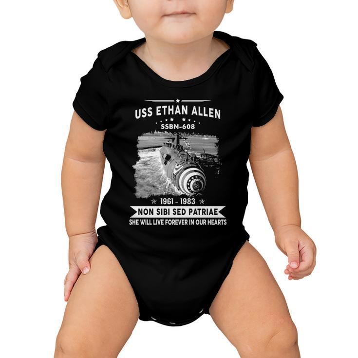 Uss Ethan Allen Ssbn  Baby Onesie