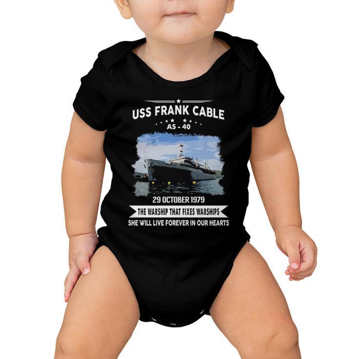 Uss Frank Cable As  Baby Onesie