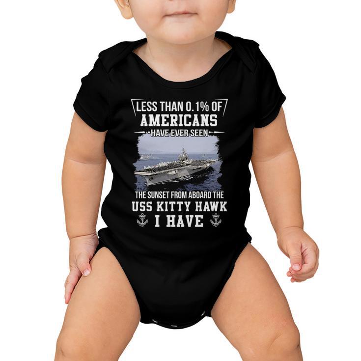 Uss Kitty Hawk Cva Cv 63 Sunset Baby Onesie