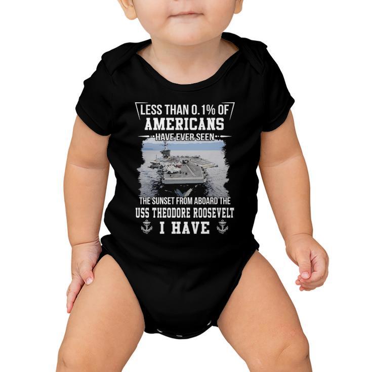 Uss Theodore Roosevelt Cvn 71 Sunset Baby Onesie