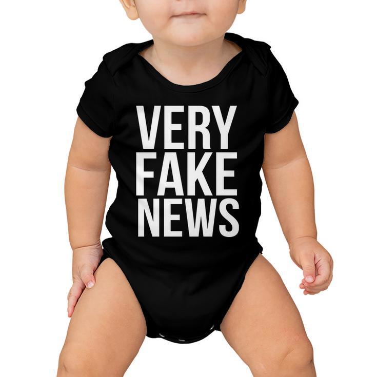 Very Fake News Funny Donald Trump Baby Onesie