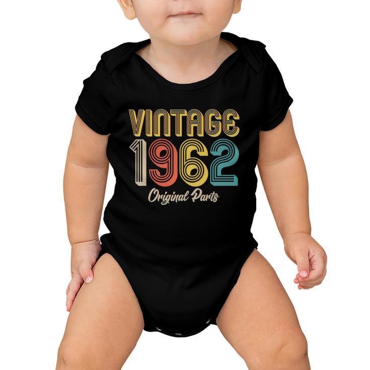 Vintage 1962 Original Parts 60Th Birthday V2 Baby Onesie