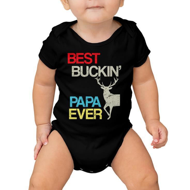 Vintage Best Buckin Papa Hunting Tshirt Baby Onesie