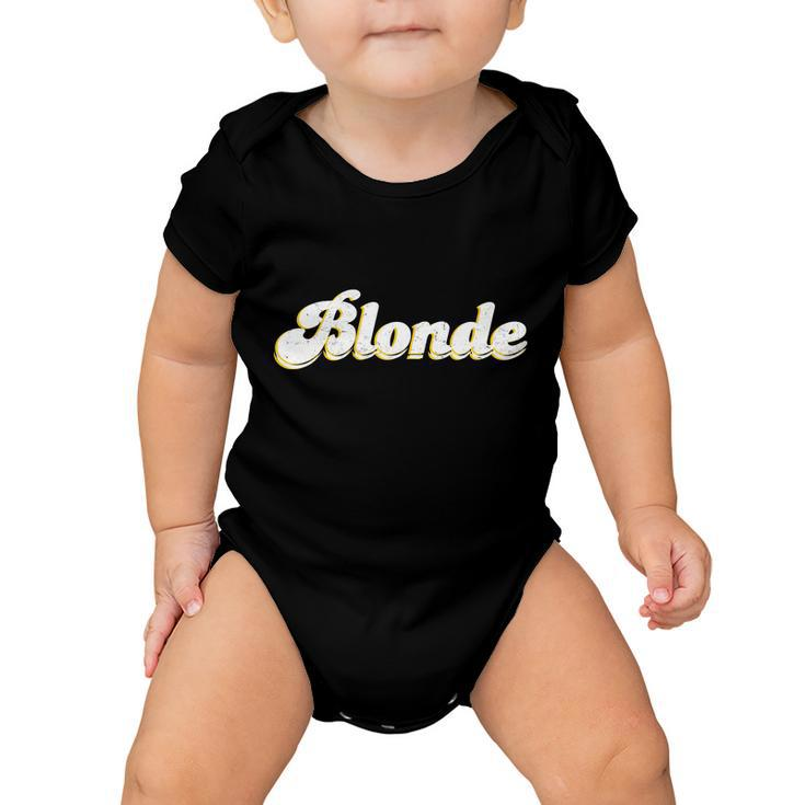 Vintage Blonde Logo Baby Onesie