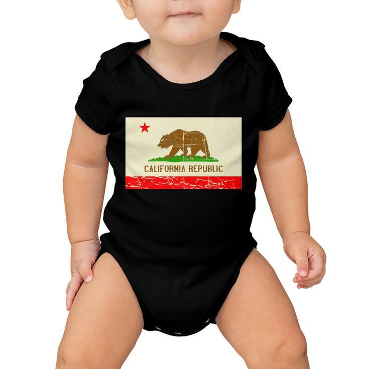 Vintage California Republic Flag Baby Onesie