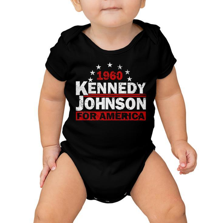 Vintage Kennedy Johnson 1960 For America Baby Onesie
