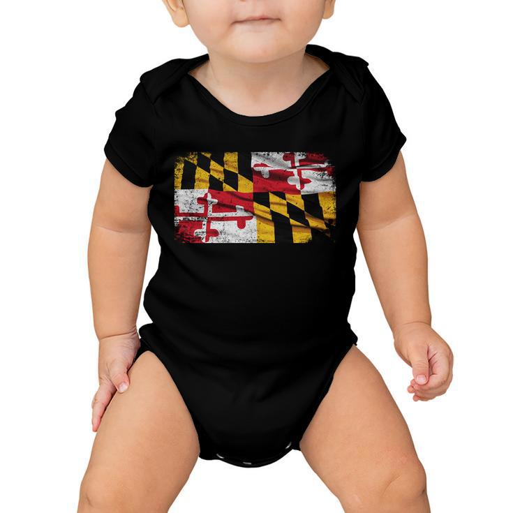 Vintage Maryland Flag Baby Onesie