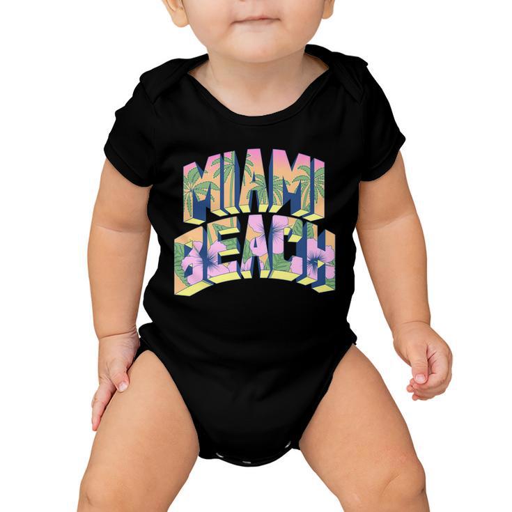 Vintage Miami Beach Tshirt Baby Onesie