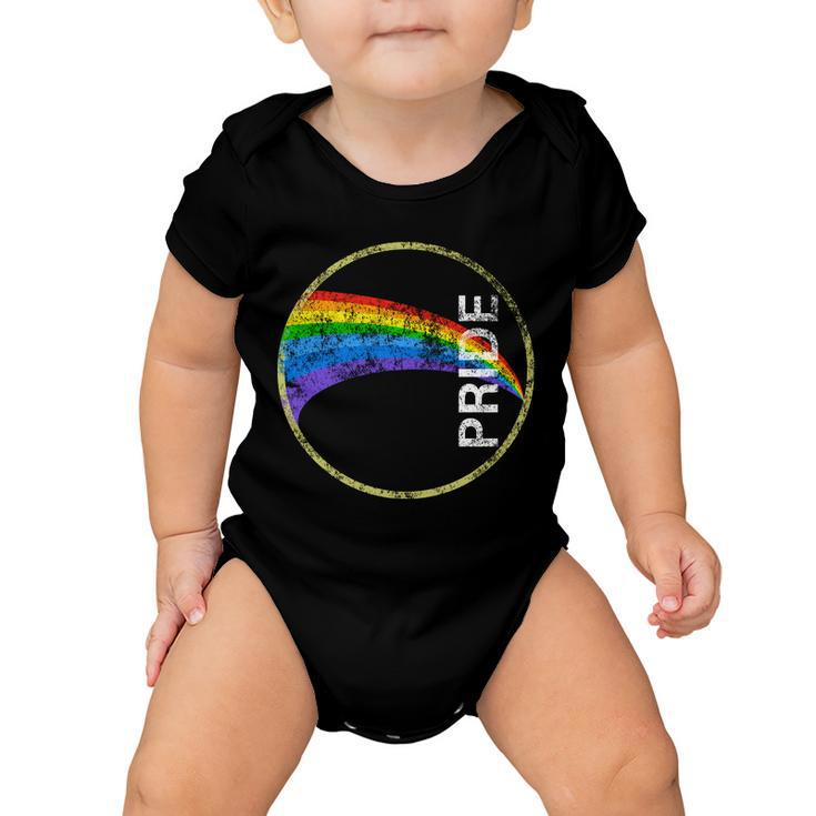 Vintage Rainbow Gay Pride Baby Onesie