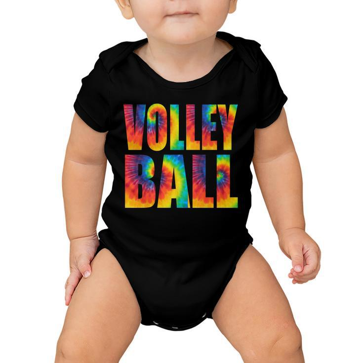 Volleyball Retro Tie Dye Baby Onesie