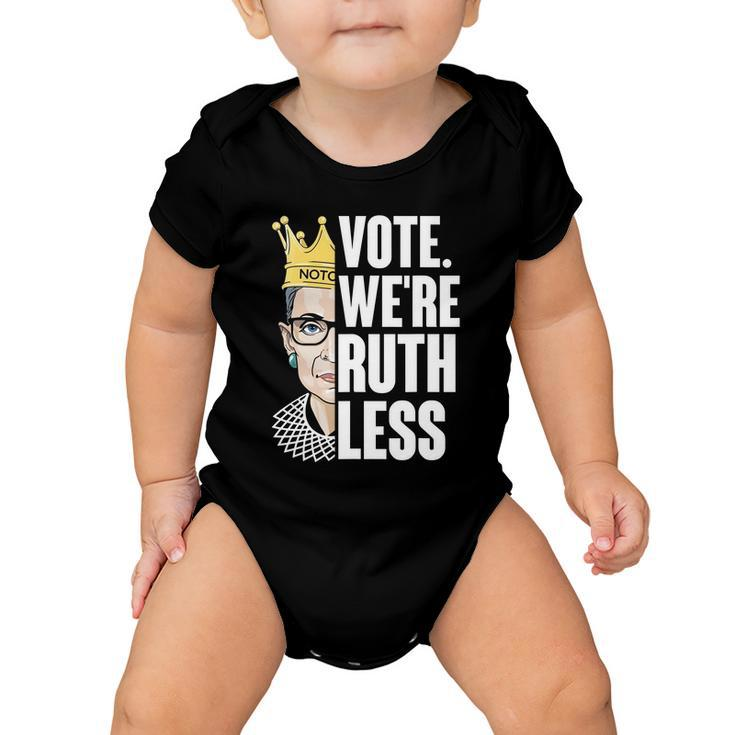 Vote Were Ruthless Rgb Feminist Pro Choice Baby Onesie
