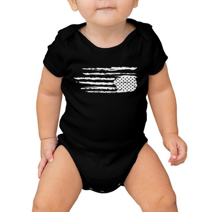 We Are Not Ok Upside Down Usa Flag In Distress Baby Onesie