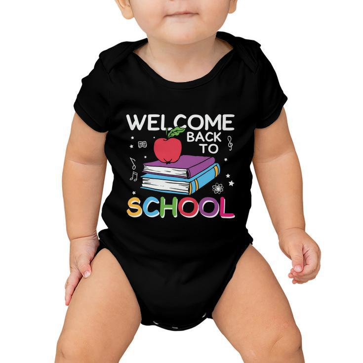 Welcome Back To School 1St Day 100 Days Of School Baby Onesie