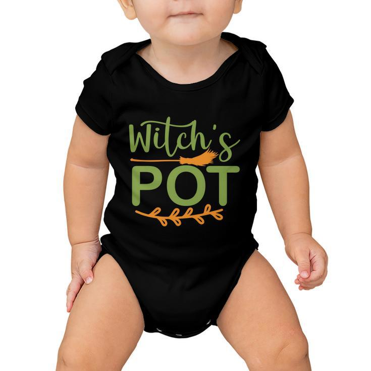 Witchs Pot Funny Halloween Quote Baby Onesie