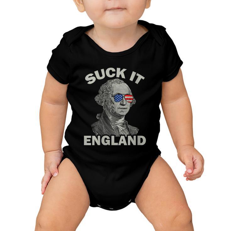 Womens 4Th Of July Suck It England Baby Onesie