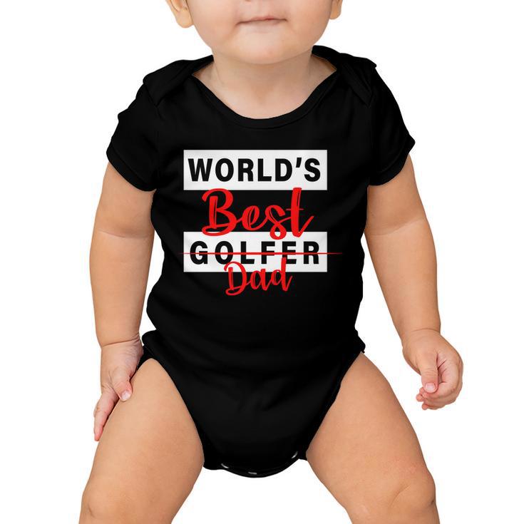 Worlds Best Golfer Dad Tshirt Baby Onesie