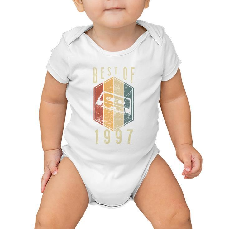 Best Of 1997 25 Year Old Gifts Cassette Tape 25Th Birthday  Baby Onesie