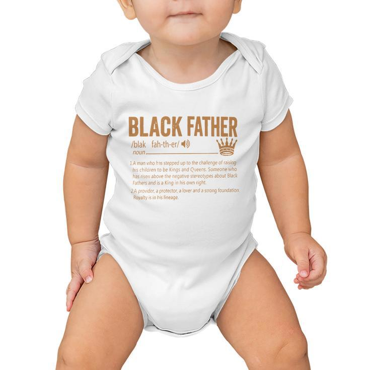 Black Father The Man The Myth The Legend Blackfather Dad Daddy Grandpa Grandfath Baby Onesie
