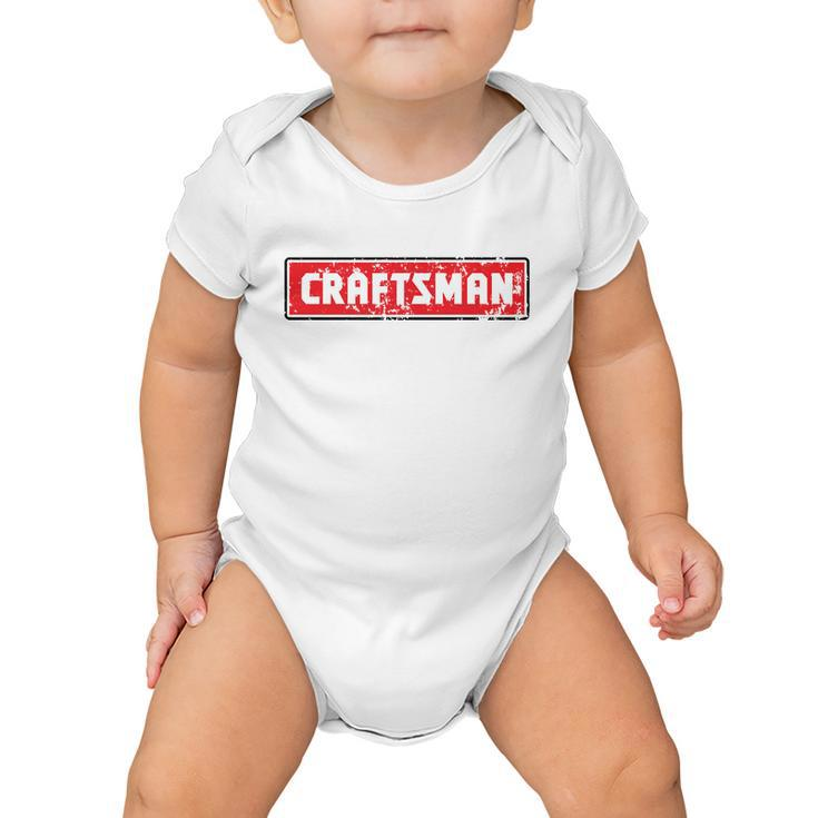 Craftsman Distressed Tshirt Baby Onesie