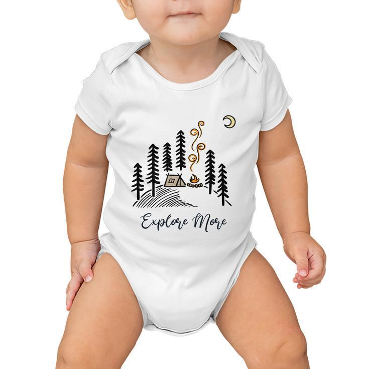 Explore More Camping Hiking Gift  Baby Onesie