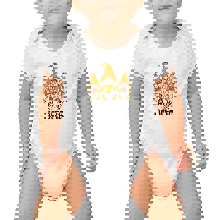 Gnomes Oh My Gourd I Love Fall Season Baby Onesie