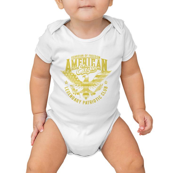 Guardian Of Freedom American Eagle Legendary Patriotic Club Baby Onesie